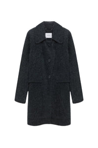 Fluffy Statements wool jacket - Charcoal Melange