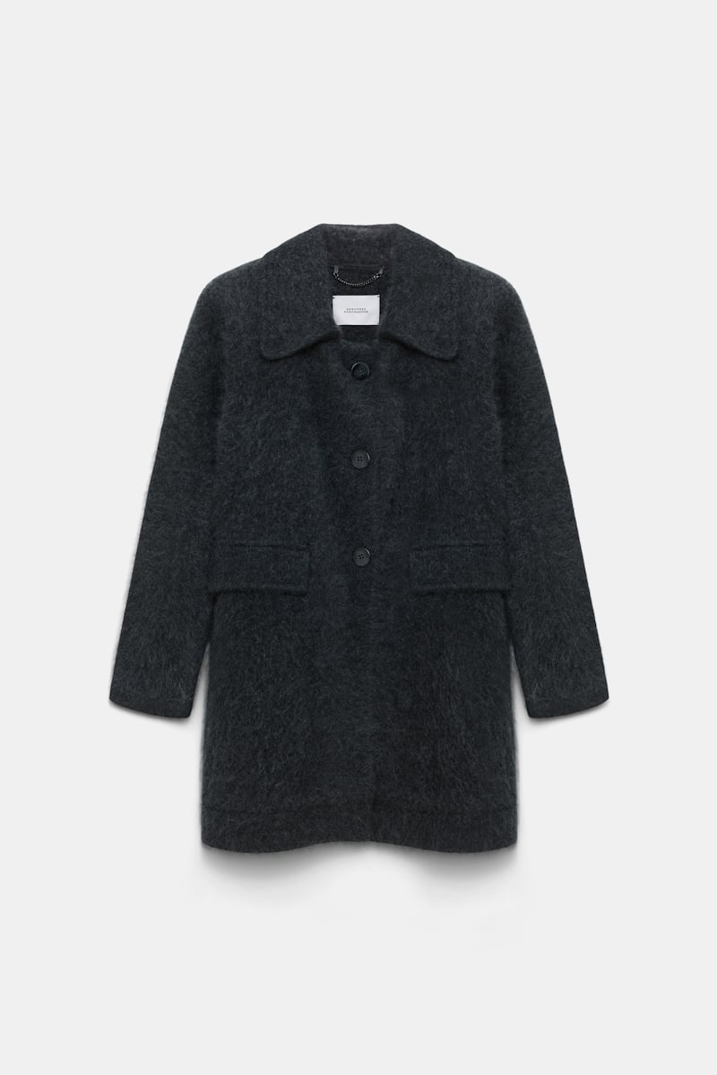 charcoal melange // FLUFFY STATEMENTS jacket