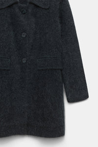 charcoal melange // FLUFFY STATEMENTS jacket