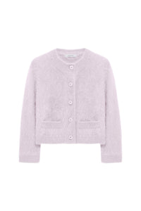 Cardigan Fluffy Statements - Orchidee