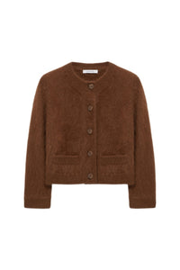 Cardigan Fluffy Statements - Coffee