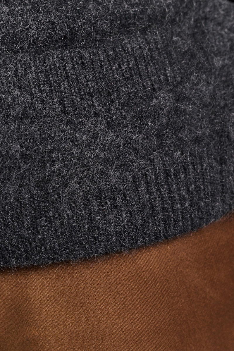 charcoal melange // FLUFFY STATEMENTS cardigan