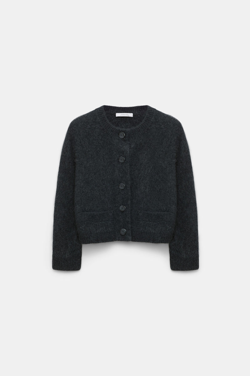 charcoal melange // FLUFFY STATEMENTS cardigan
