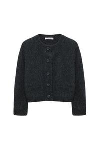 Cardigan Fluffy Statements - Charcoal Melange