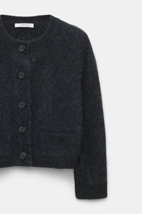 charcoal melange // FLUFFY STATEMENTS cardigan