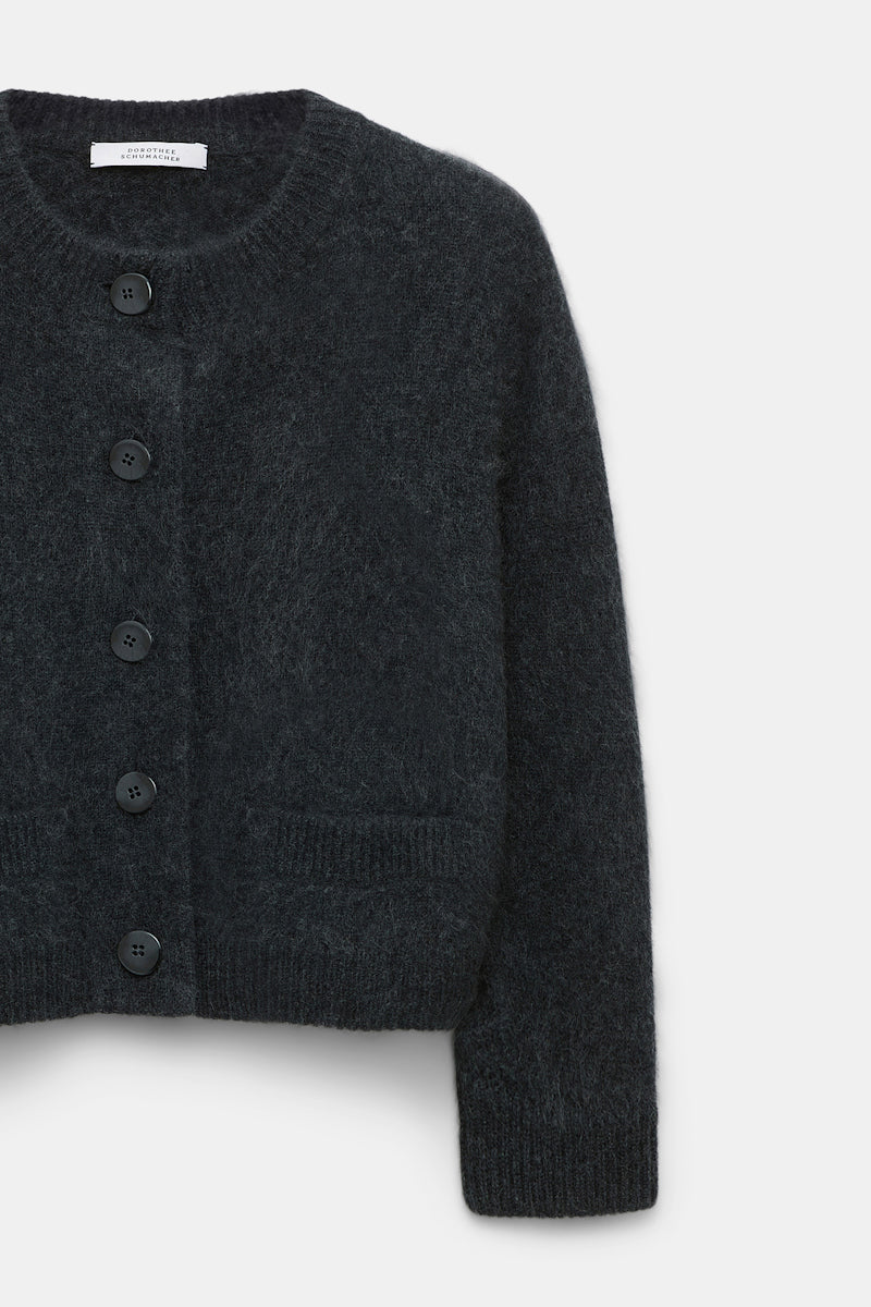 charcoal melange // FLUFFY STATEMENTS cardigan