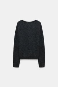 charcoal melange // FLUFFY STATEMENTS pullover