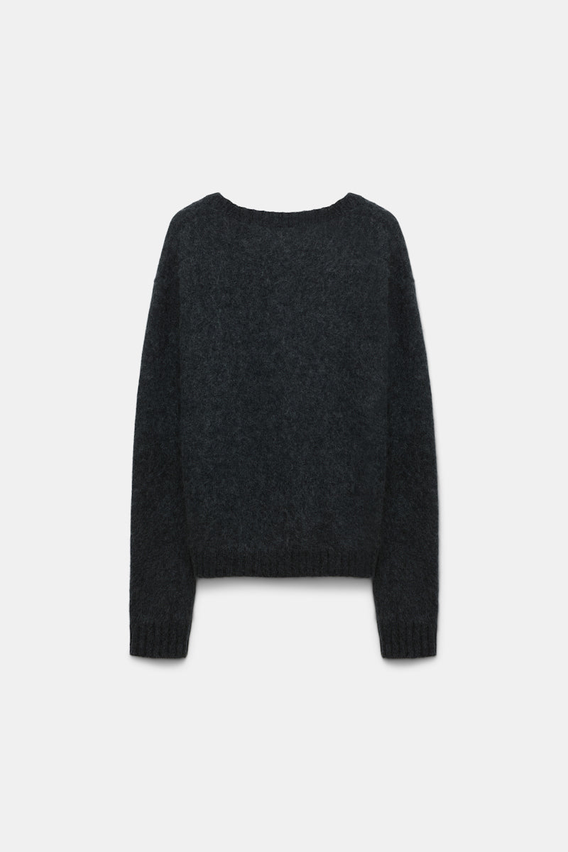 charcoal melange // FLUFFY STATEMENTS pullover