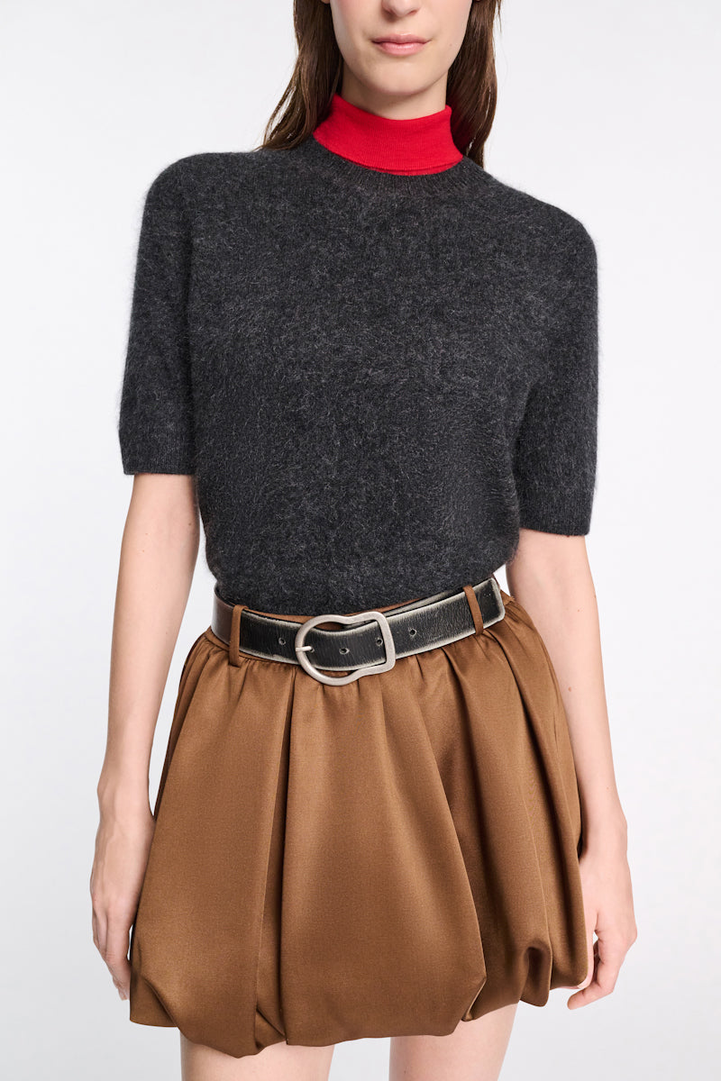 charcoal melange // FLUFFY STATEMENTS pullover