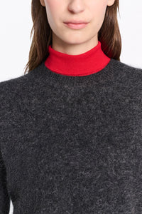 charcoal melange // FLUFFY STATEMENTS pullover