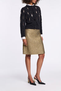 pure black // COZY DIAMONDS cardigan