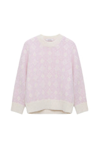 Soft Graphics Jumper - Diamond Pink