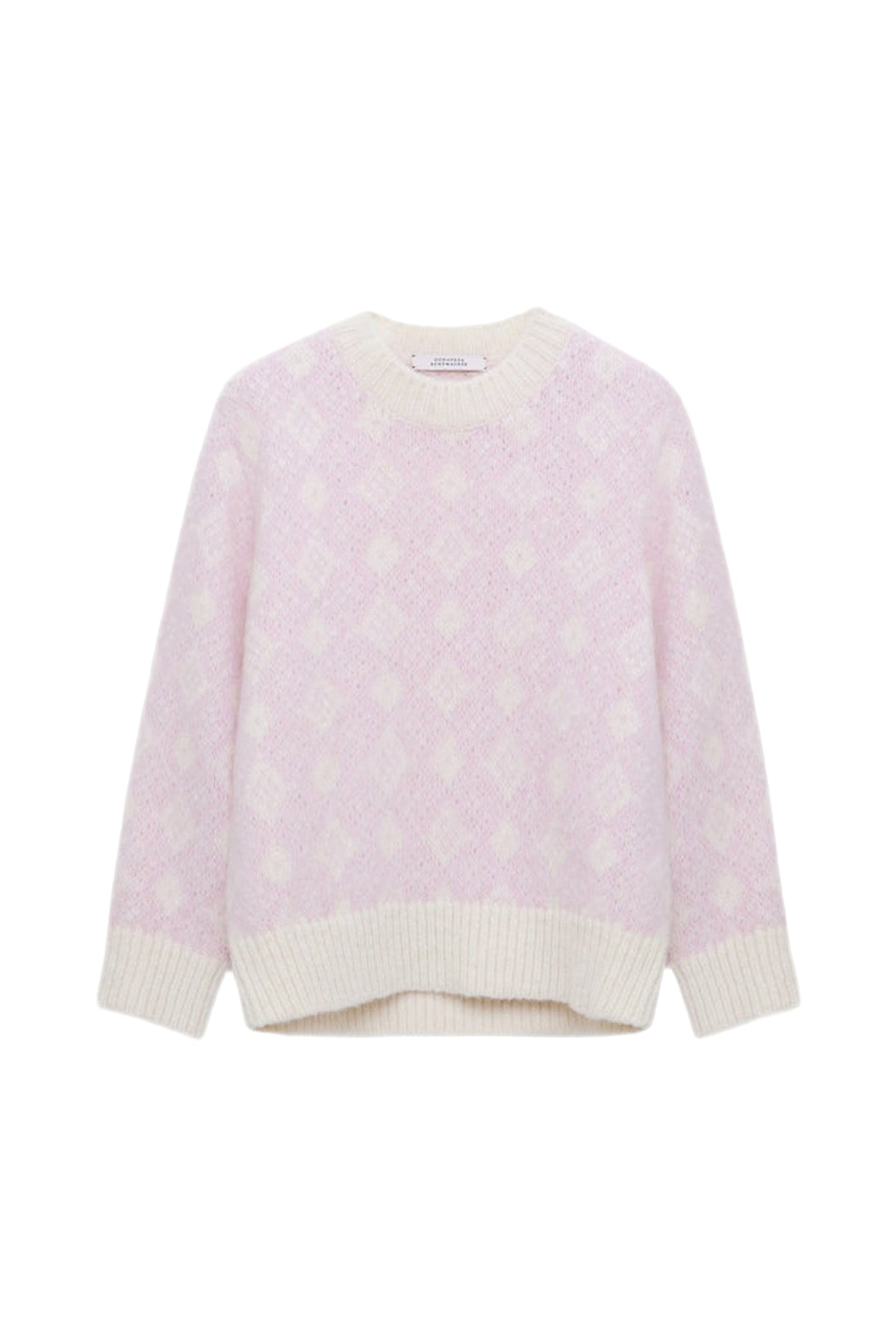 Soft Graphics Jumper - Diamond Pink