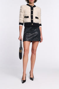 creme black framed // DELIGHTFUL SPARKLE cardigan
