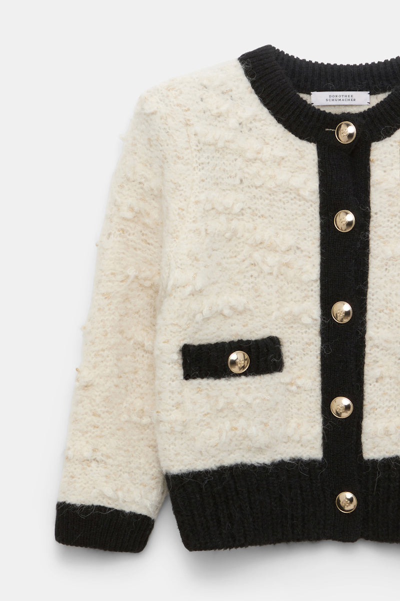 creme black framed // DELIGHTFUL SPARKLE cardigan