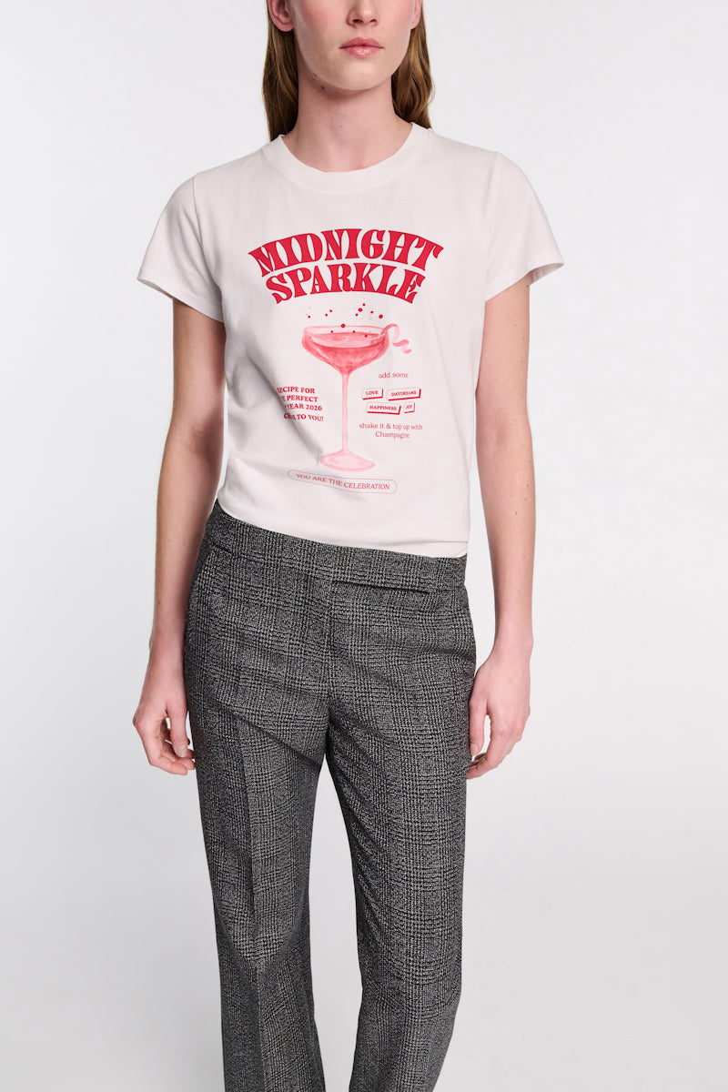 print red // MIDNIGHT SPARKLE shirt