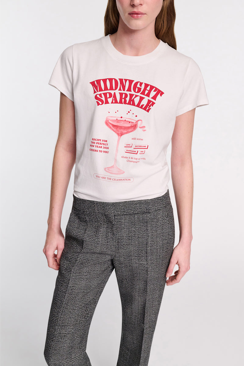 print red // MIDNIGHT SPARKLE shirt