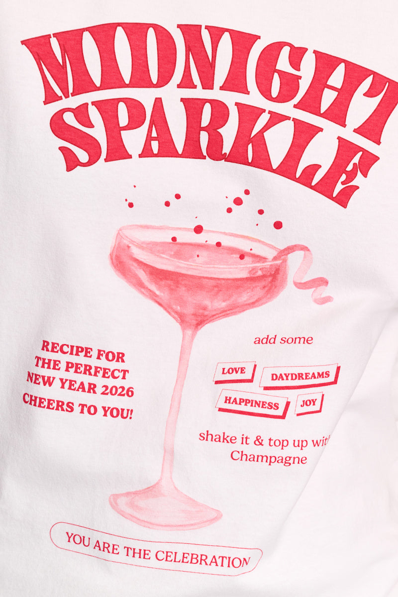 print red // MIDNIGHT SPARKLE shirt