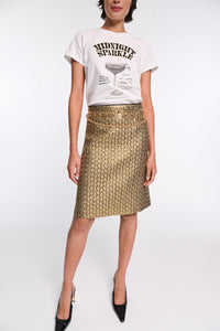 print blk/gold // MIDNIGHT SPARKLE shirt