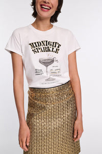 print blk/gold // MIDNIGHT SPARKLE shirt