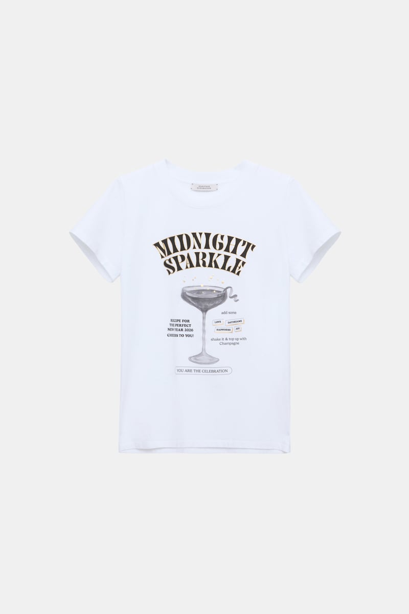 print blk/gold // MIDNIGHT SPARKLE shirt