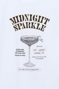print blk/gold // MIDNIGHT SPARKLE shirt