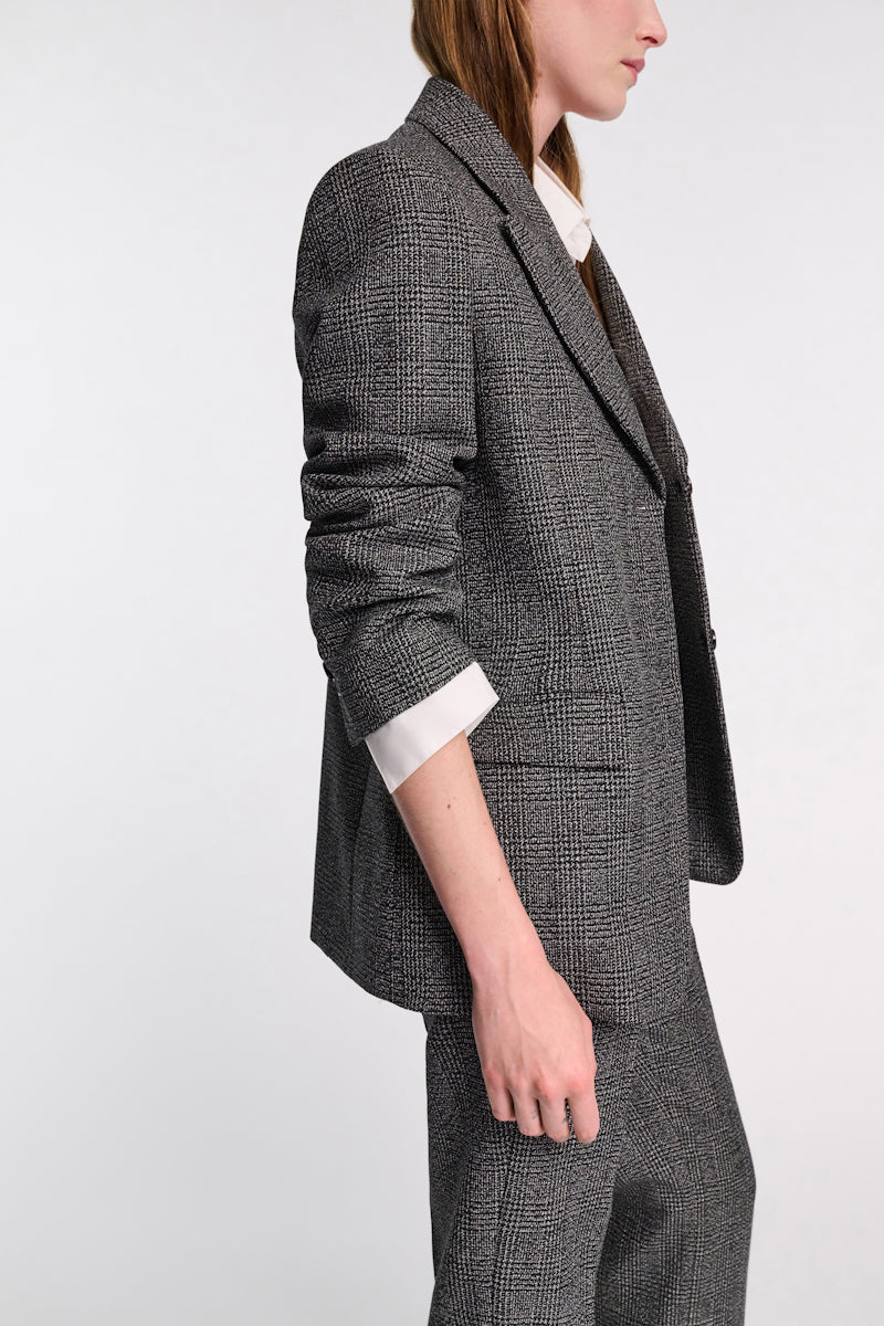 salt & pepper glencheck // GRAPHIC ELEGANCE jacket
