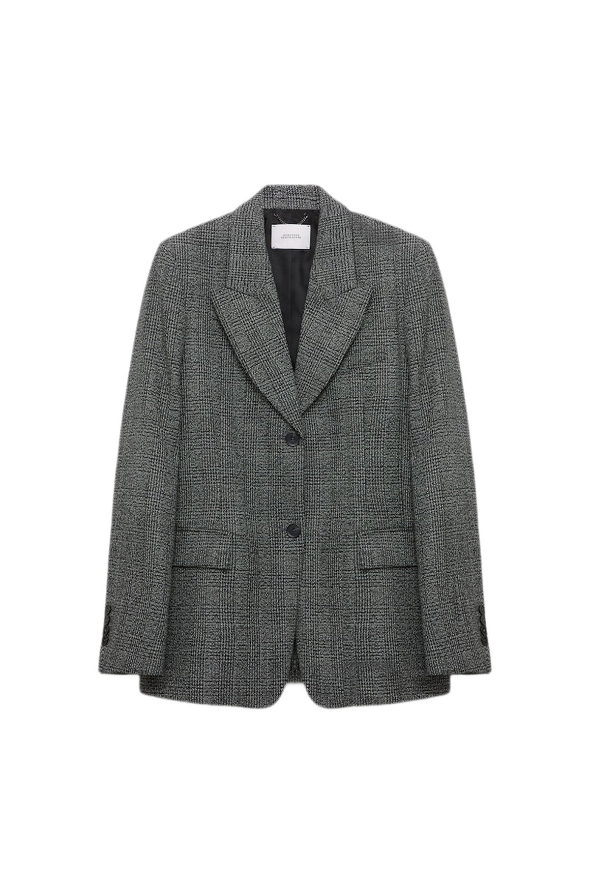 Veste Graphic Elegance en laine - Salt & Pepper Glencheck