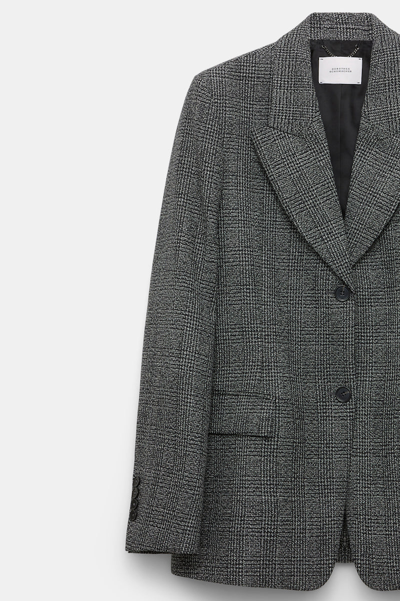 salt & pepper glencheck // GRAPHIC ELEGANCE jacket