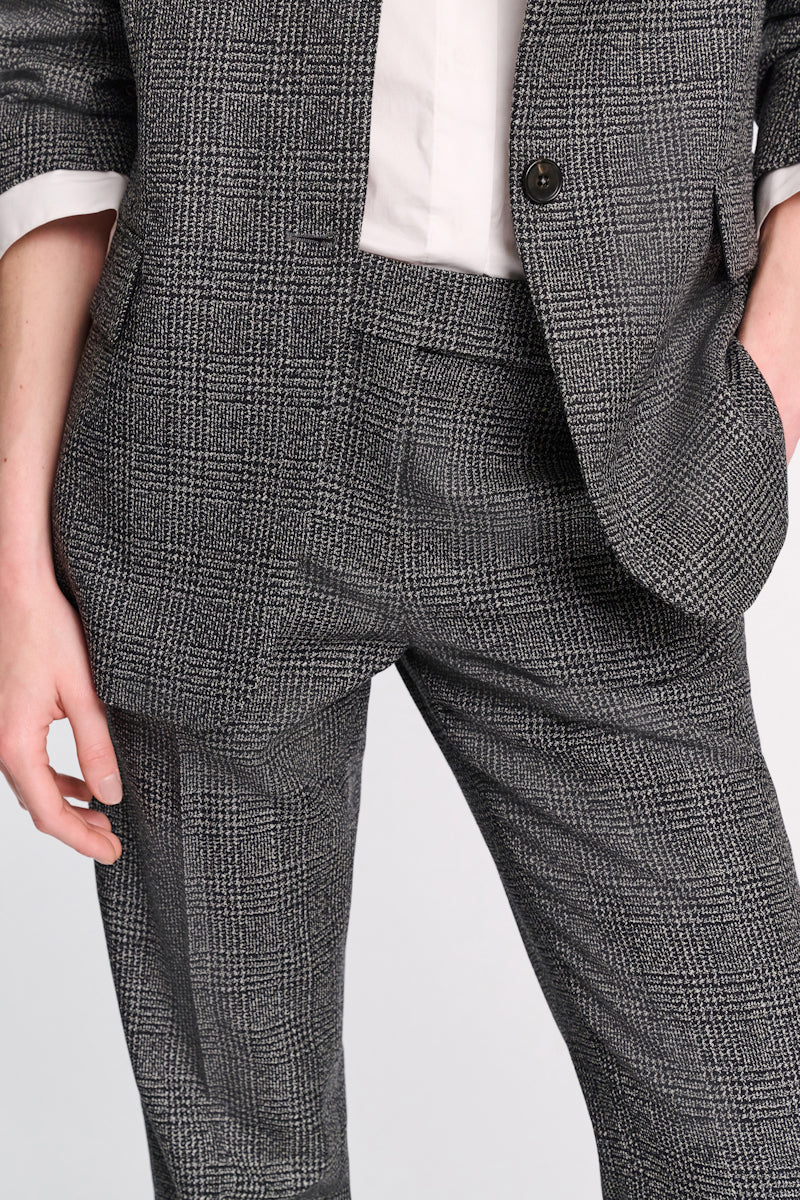 salt & pepper glencheck // GRAPHIC ELEGANCE pants