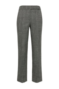 Graphic Elegance wool trousers - Salt & Pepper Glencheck