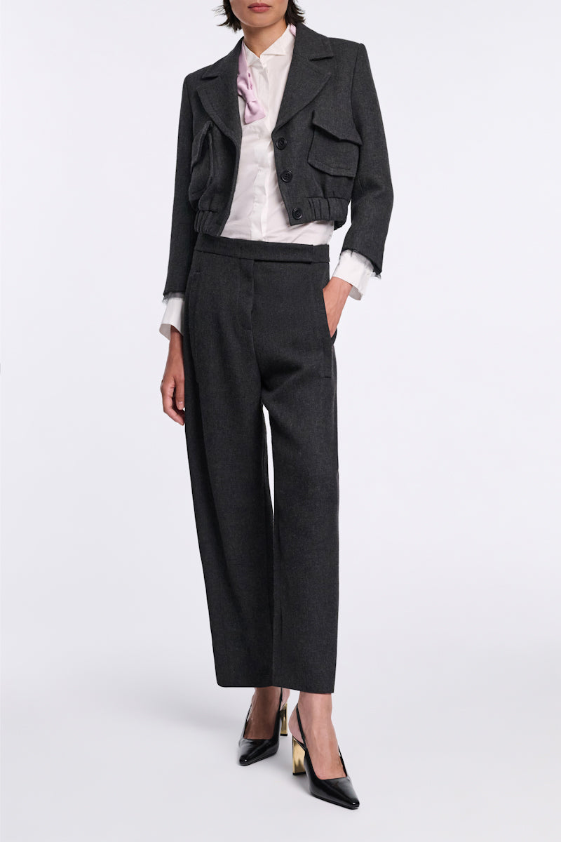charcoal melange // LAYERED COOLNESS jacket