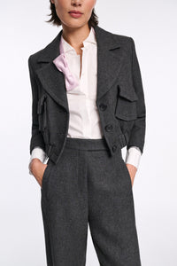 charcoal melange // LAYERED COOLNESS jacket