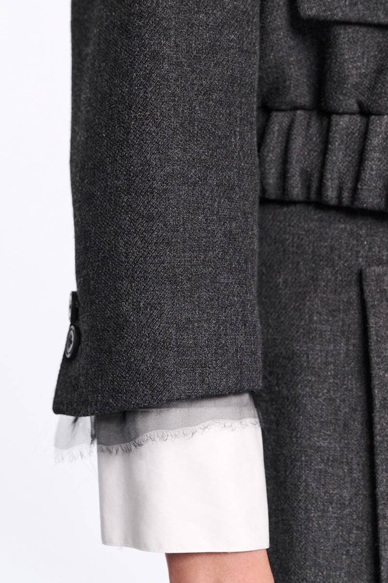 charcoal melange // LAYERED COOLNESS jacket