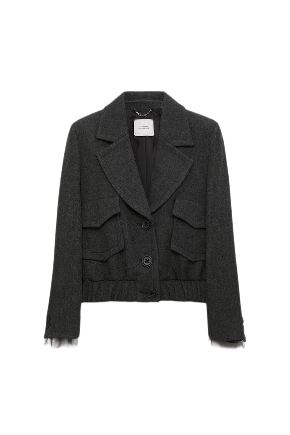 Layered Coolness Jacket - Charcoal Melange