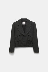 charcoal melange // LAYERED COOLNESS jacket
