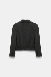 charcoal melange // LAYERED COOLNESS jacket