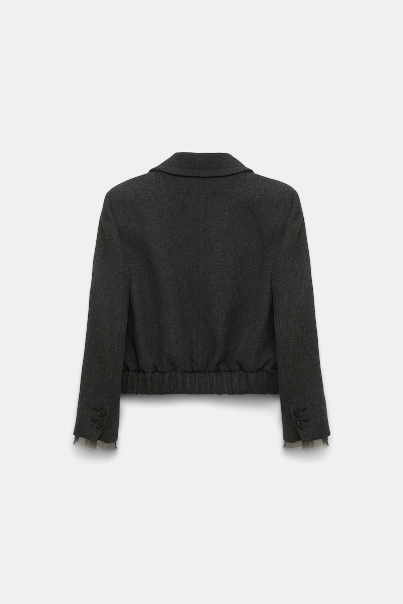 charcoal melange // LAYERED COOLNESS jacket