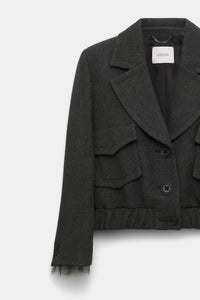 charcoal melange // LAYERED COOLNESS jacket