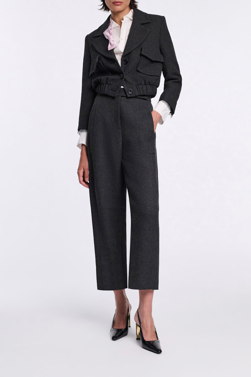 charcoal melange // LAYERED COOLNESS pants
