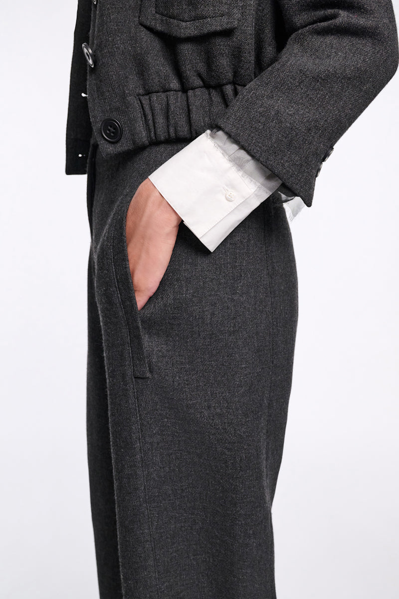 charcoal melange // LAYERED COOLNESS pants