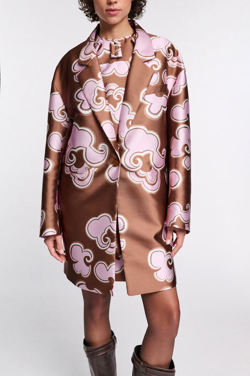 caramello rose // FLORAL STATEMENT coat