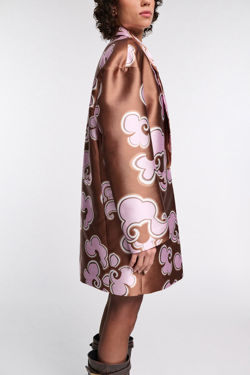 caramello rose // FLORAL STATEMENT coat