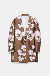 caramello rose // FLORAL STATEMENT coat