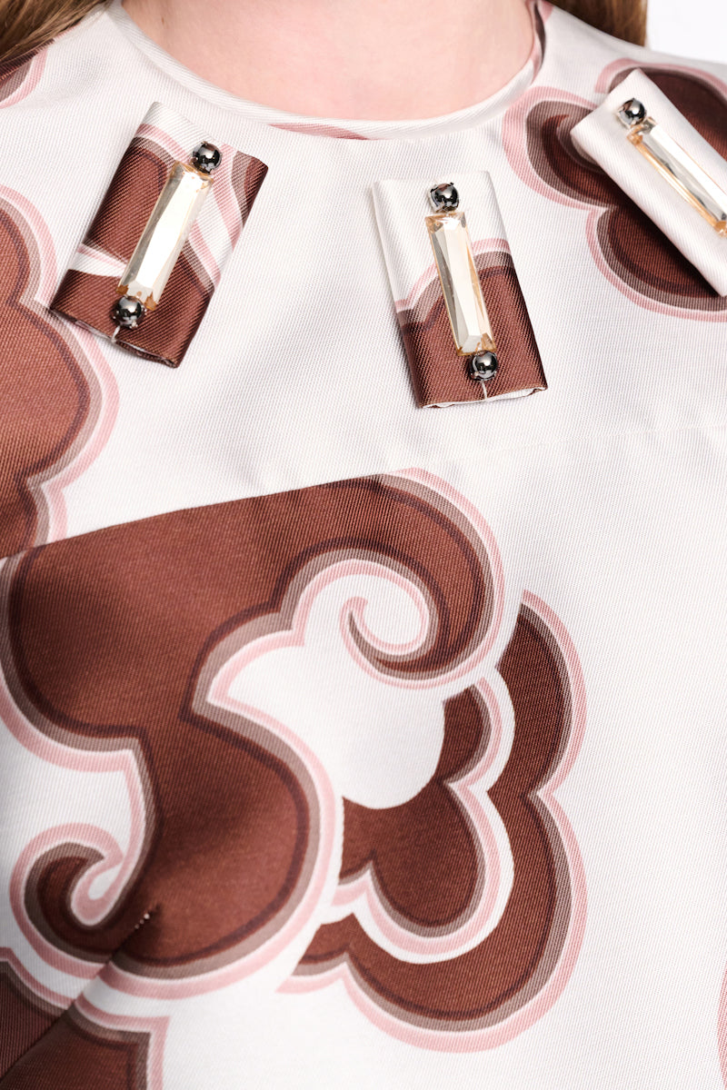 offwhite chocolate // FLORAL STATEMENT dress