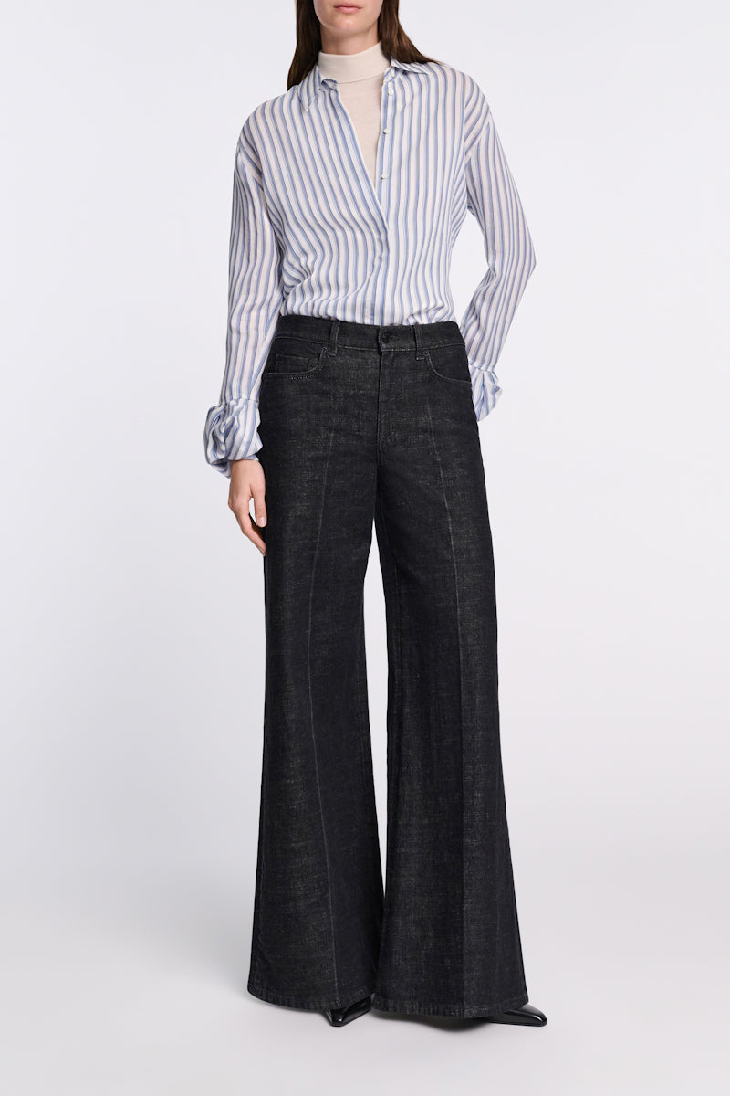 white sky mix // STRIPED EASE blouse
