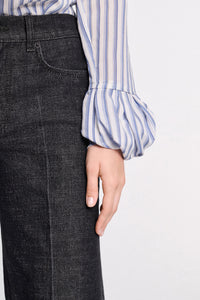 white sky mix // STRIPED EASE blouse