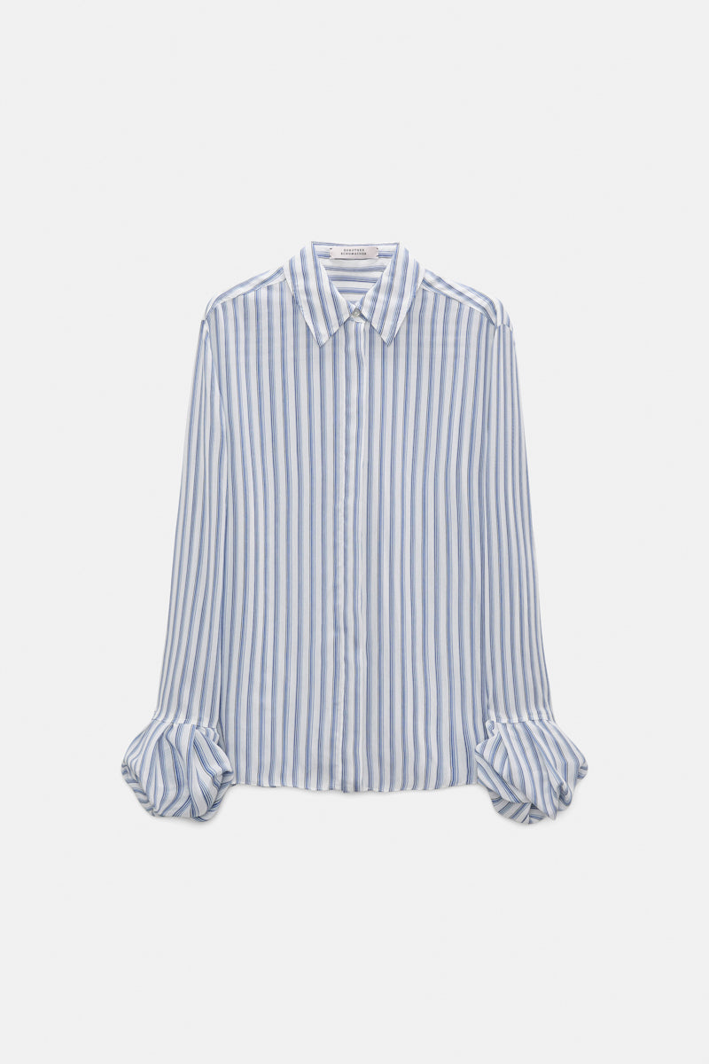 white sky mix // STRIPED EASE blouse