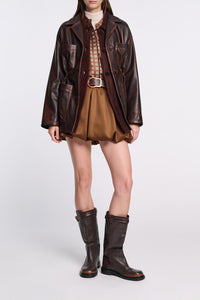 choco black // SLEEK STATEMENT I jacket
