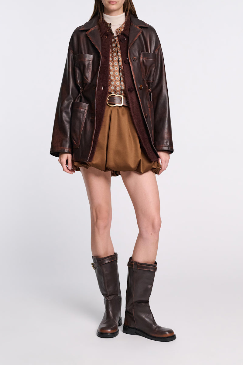 choco black // SLEEK STATEMENT I jacket
